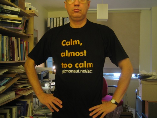 kaos hitam calm almost too calm